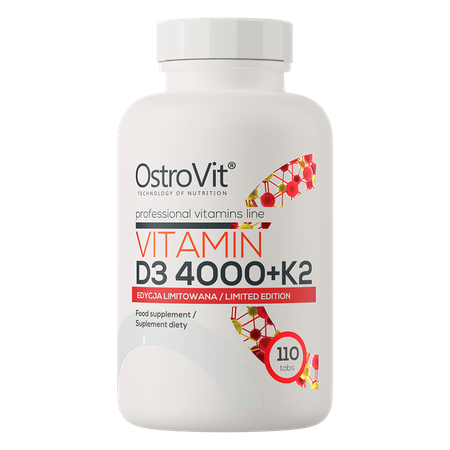 OstroVit Vitamin D3 4000 IU + K2 MK-7 100 tablets